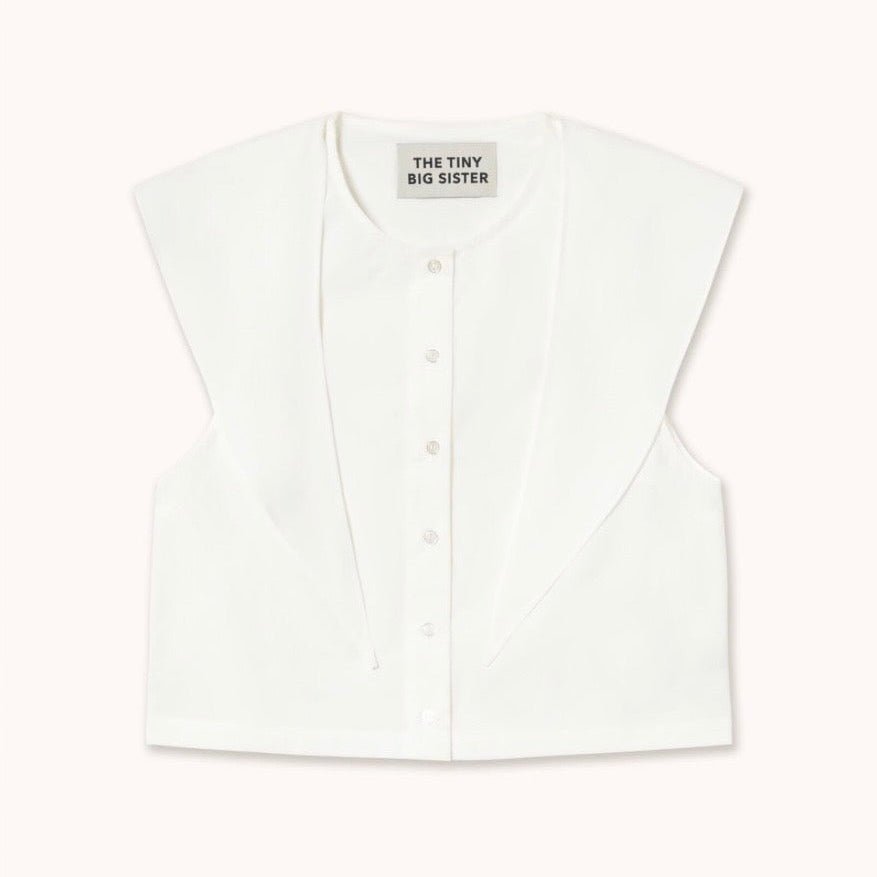 The Tiny Big Sister Scarf Neck Blouse Off White - Steranko Clothing Manchester