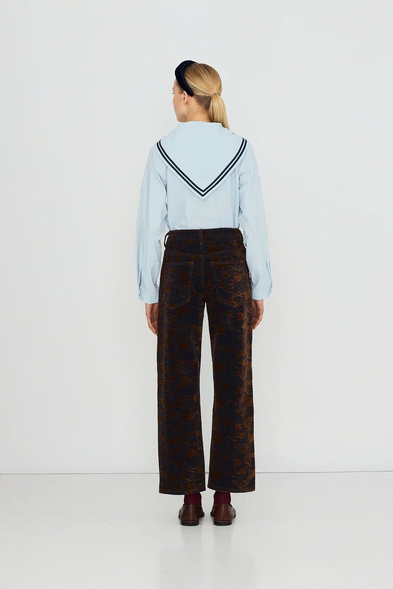 The Tiny Big Sister Scarf Neck Blouse Pretty Blue - Steranko Clothing Manchester