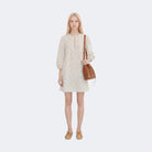 The Tiny Big Sister Swans Puff Sleeves Dress Light Cream - Steranko Clothing Manchester