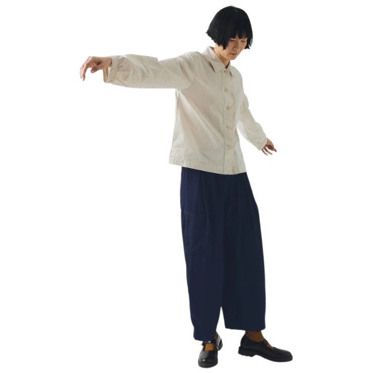 Toast Baya Patch Pocket Stripe Shirt Sunwashed Blue - Steranko Clothing Manchester