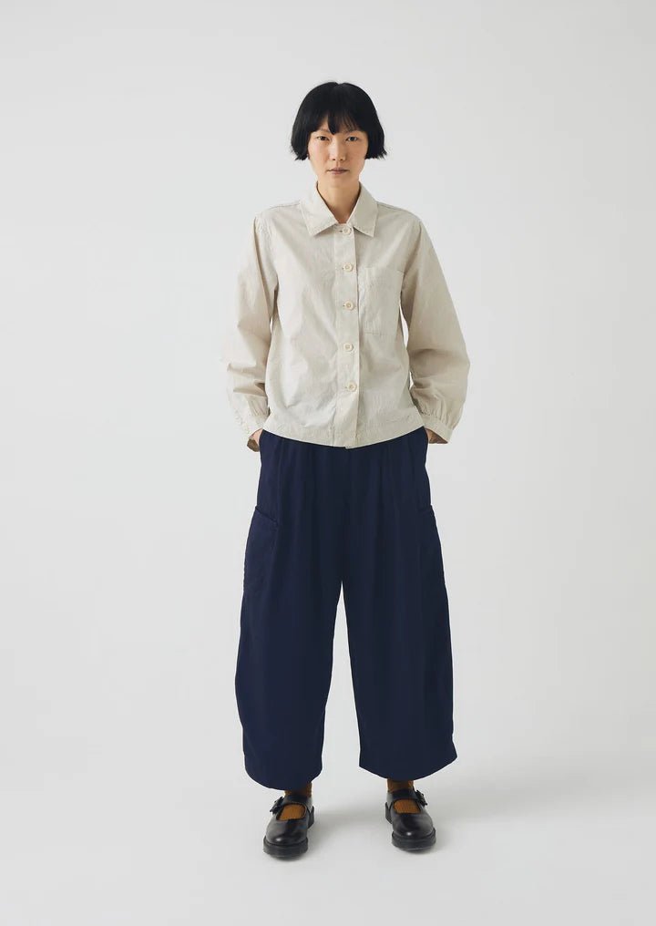 Toast Baya Patch Pocket Stripe Shirt Sunwashed Blue - Steranko Clothing Manchester