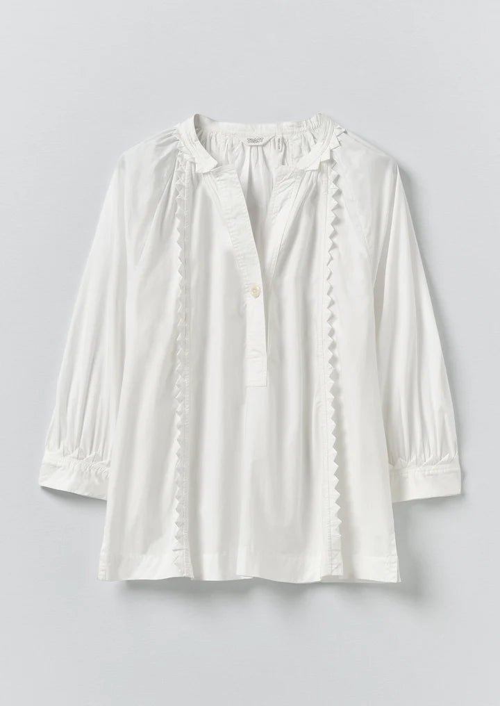 Toast Crockery Edge Poplin Top Paper White - Steranko Clothing Manchester