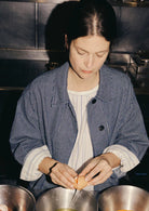 Toast Irregular Stripe Gathered Smock Top Cobalt - Steranko Clothing Manchester