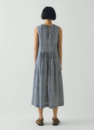 Toast Martha Natural Dye Stripe Cotton Dress Indigo - Steranko Clothing Manchester
