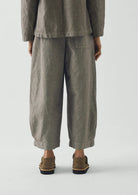 Toast Micro Houndstooth Wide Leg Trousers Vintage White/Black - Steranko Clothing Manchester
