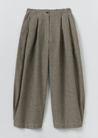 Toast Micro Houndstooth Wide Leg Trousers Vintage White/Black - Steranko Clothing Manchester