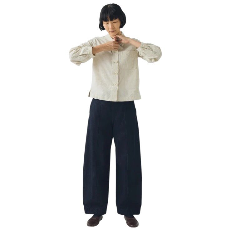 Toast Sculpted Denim Trousers Indigo - Steranko Clothing Manchester