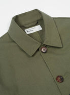 Universal Works Bakers Jacket Light Olive - Steranko Clothing Manchester