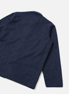 Universal Works Bobby Wool Mix Bakers Overshirt Navy Check - Steranko Clothing Manchester