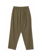 Universal Works Brushed Moleskin Pleated Track Pant Olive - Steranko Clothing Manchester