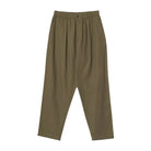 Universal Works Brushed Moleskin Pleated Track Pant Olive - Steranko Clothing Manchester