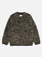 Universal Works Cardigan Dolce Fleece Charcoal - Steranko Clothing Manchester