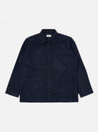 Universal Works Easy Overshirt Brushed Bari Navy - Steranko Clothing Manchester
