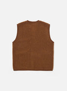 Universal Works Lancaster Gilet Alvar Fleece Cumin - Steranko Clothing Manchester