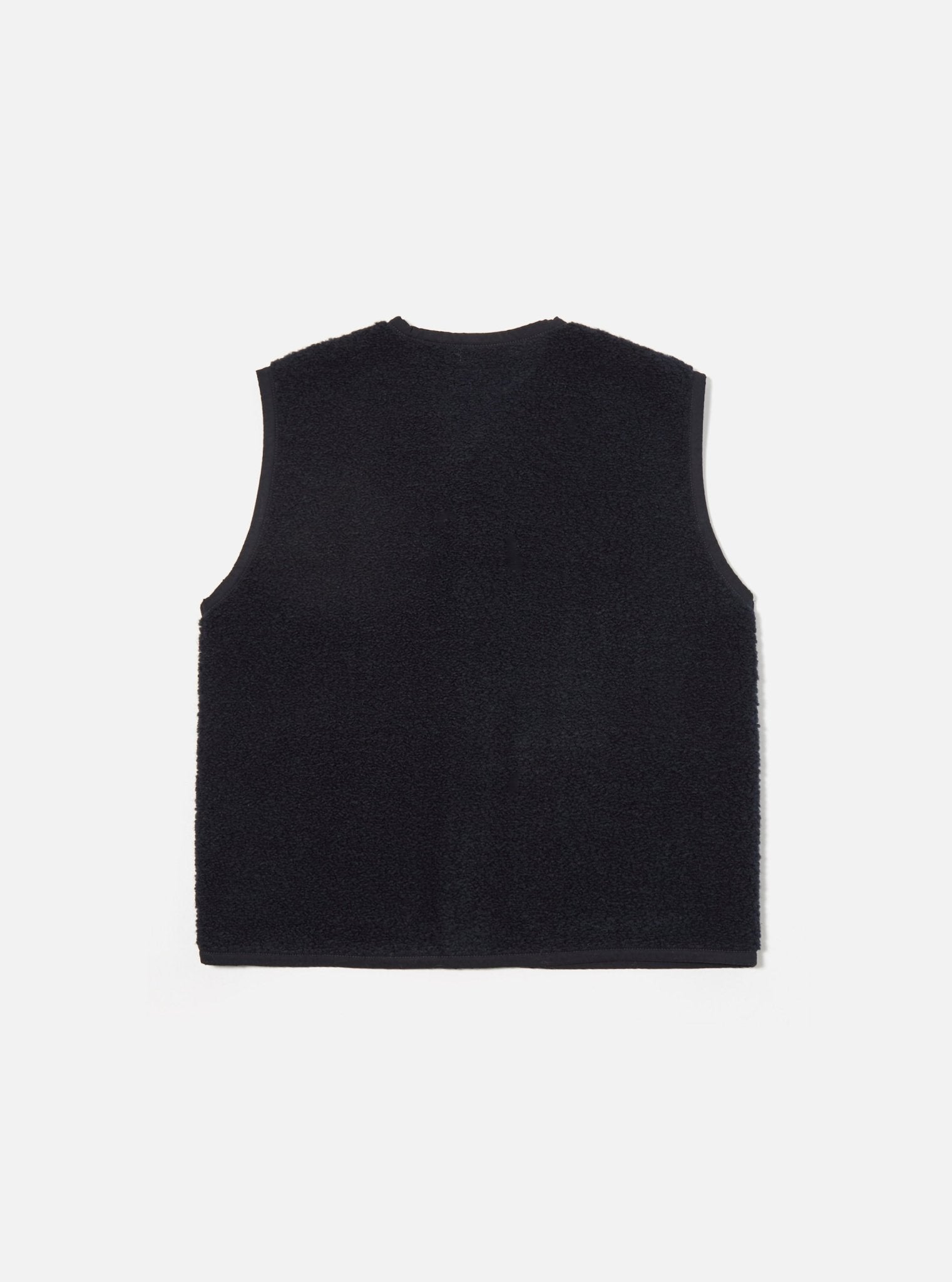 Universal Works Lancaster Gilet Alvar Fleece Navy - Steranko Clothing Manchester