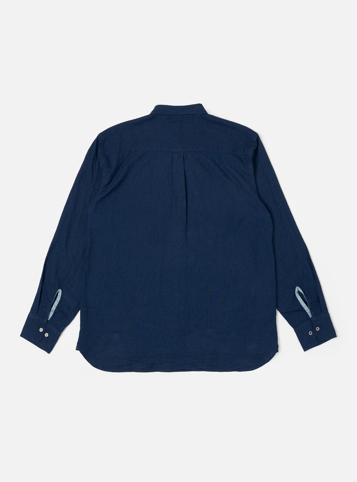 Universal Works Lazy Day Shirt Indigo Lincot Denim - Steranko Clothing Manchester