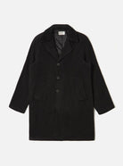 Universal Works Manhatten Coat Mowbray Black - Steranko Clothing Manchester