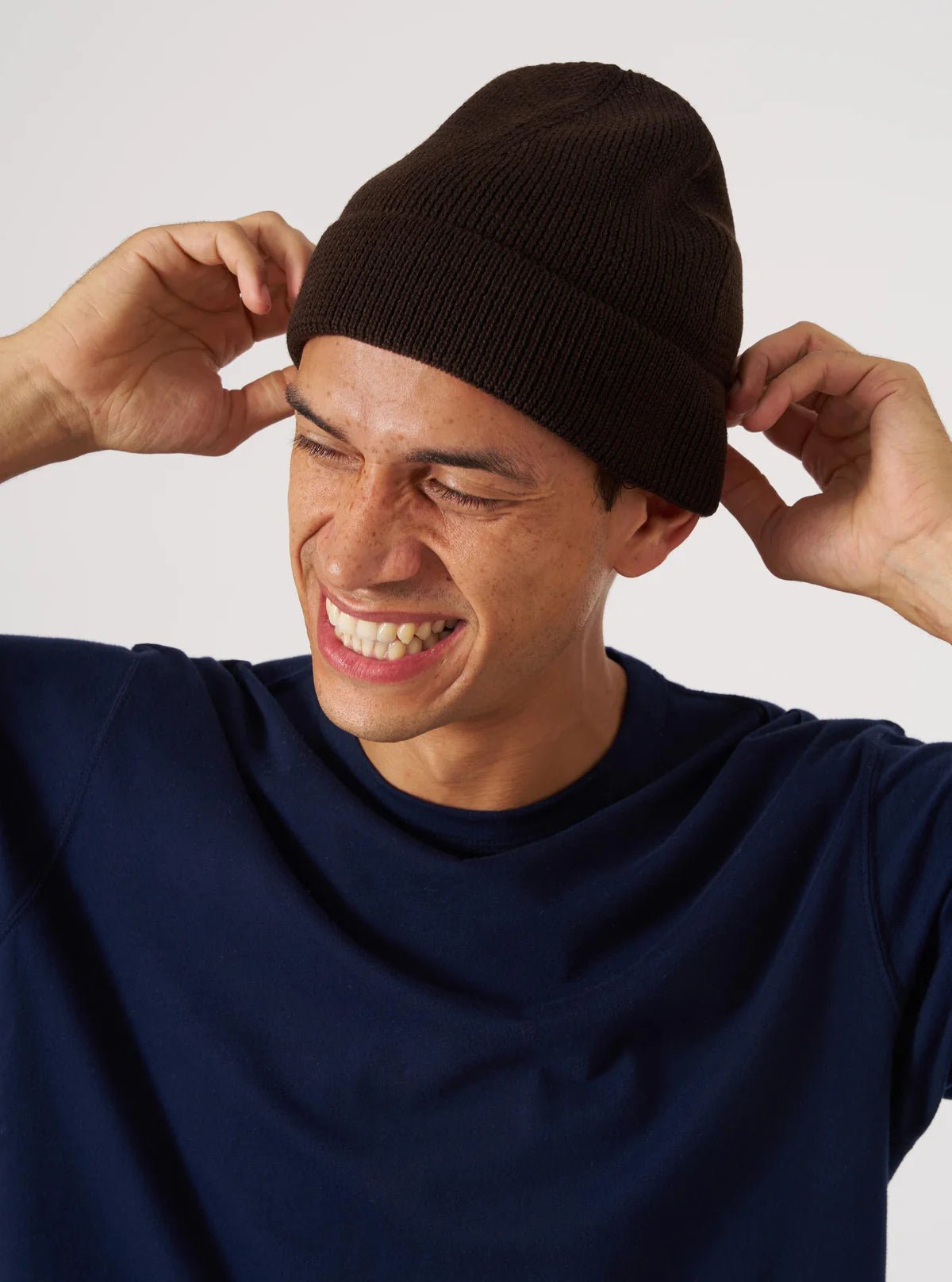 Universal Works Merino Wool Watch Cap Brown - Steranko Clothing Manchester