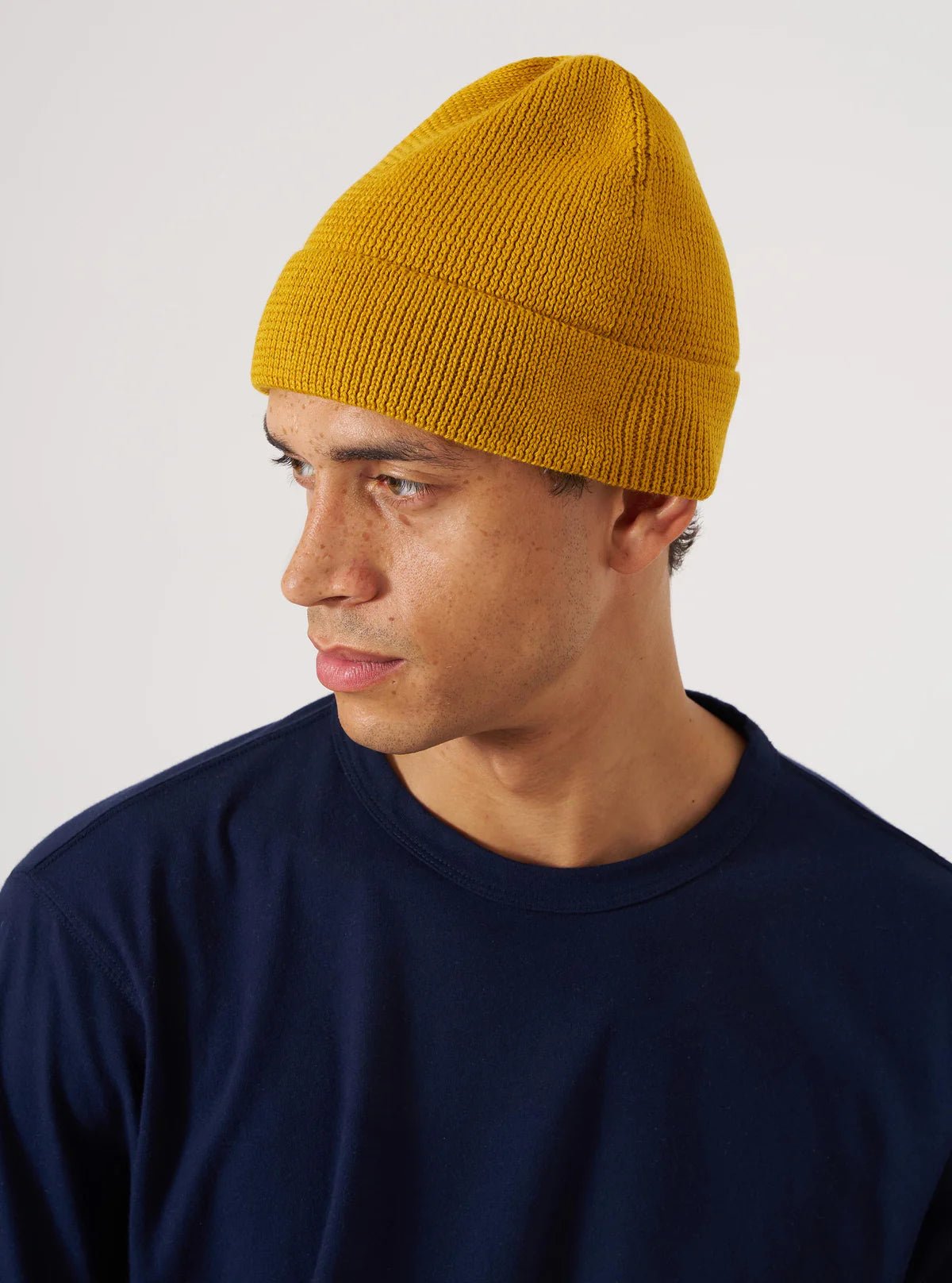 Universal Works Merino Wool Watch Cap Gold - Steranko Clothing Manchester