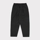 Universal Works Pleated Track Pant Black Tech - Steranko Clothing Manchester