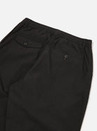 Universal Works Pleated Track Pant Black Tech - Steranko Clothing Manchester