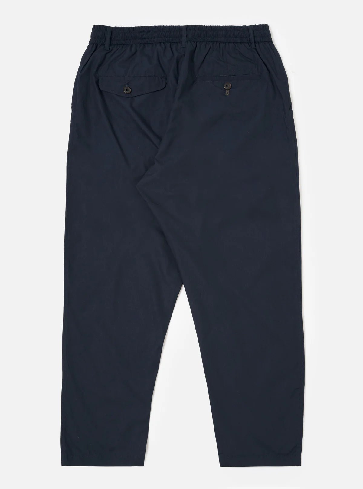 Universal Works Pleated Track Pant Navy Polytech - Steranko Clothing Manchester