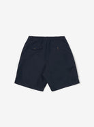 Universal Works Pleated Track Short Navy Tech - Steranko Clothing Manchester