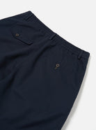 Universal Works Pleated Track Short Navy Tech - Steranko Clothing Manchester