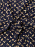 Universal Works Rhodes 8 Cotton Road Shirt Navy / Sand - Steranko Clothing Manchester