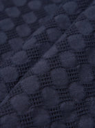 Universal Works Road Shirt Dot Waffle Navy - Steranko Clothing Manchester