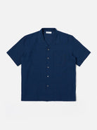 Universal Works Road Shirt Indigo Lincot Denim - Steranko Clothing Manchester