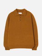 Universal Works Shetland Wild Curtis Sweater Gold - Steranko Clothing Manchester