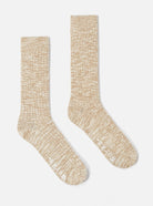 Universal Works Slub Knit Sock Dark Sand - Steranko Clothing Manchester