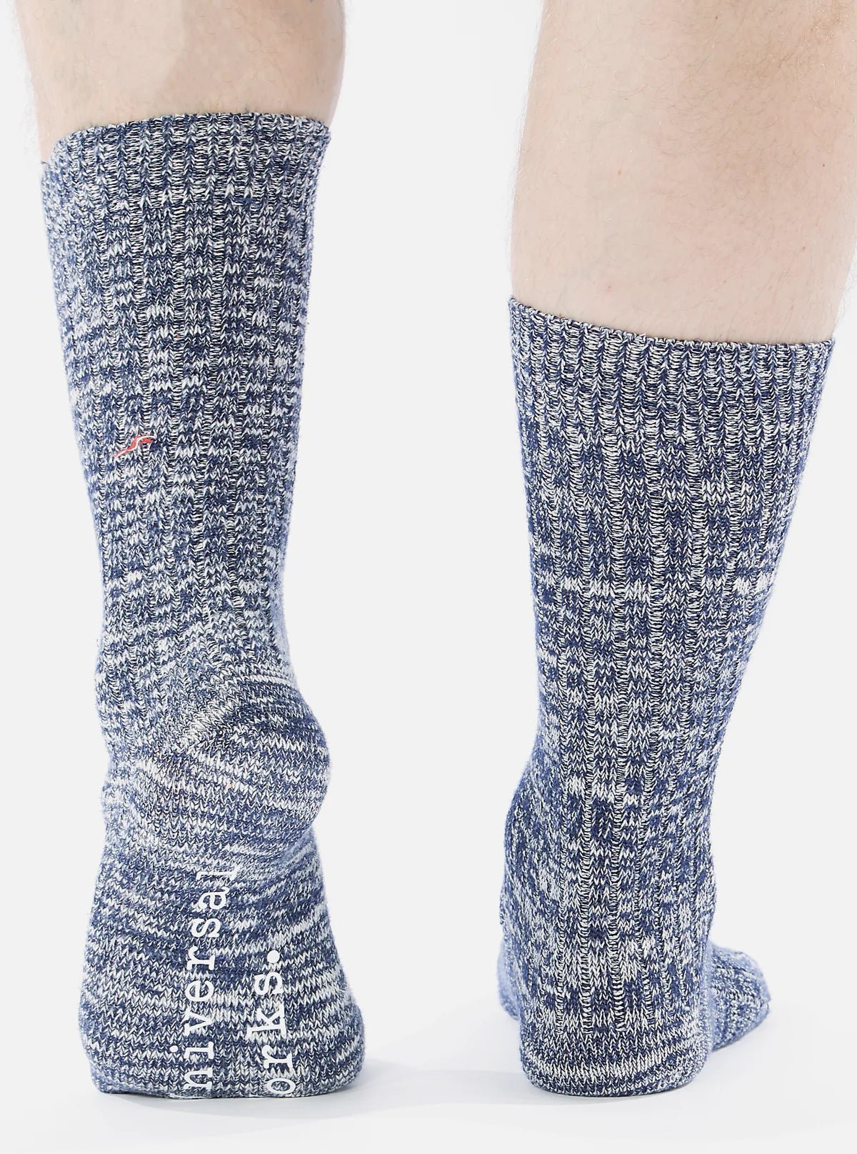 Universal Works Slub Knit Sock Navy - Steranko Clothing Manchester