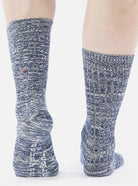 Universal Works Slub Knit Sock Navy - Steranko Clothing Manchester