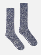 Universal Works Slub Knit Sock Navy - Steranko Clothing Manchester