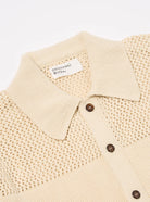 Universal Works SS Open Knit Shirt Ecru - Steranko Clothing Manchester