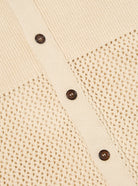 Universal Works SS Open Knit Shirt Ecru - Steranko Clothing Manchester