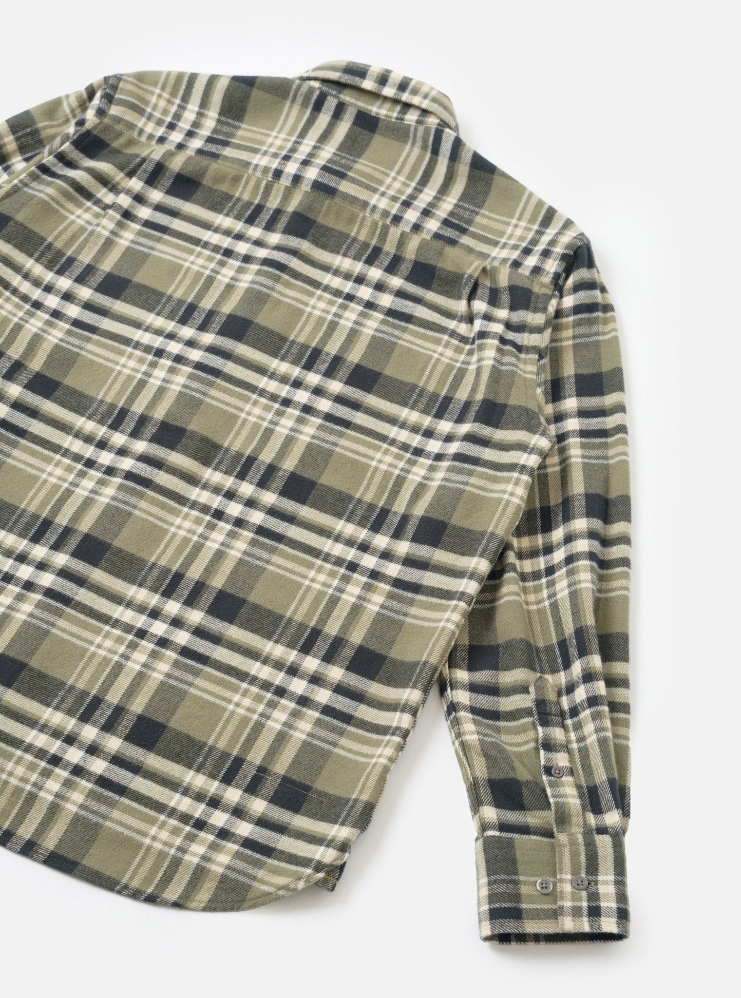 Universal Works Standard Shirt Olive Jazz Check - Steranko Clothing Manchester