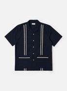 Universal Works Tropicana Shirt Classic Oxford Navy - Steranko Clothing Manchester