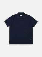 Universal Works Vacation Polo Bright Navy Piquet - Steranko Clothing Manchester