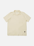 Universal Works Vacation Polo Ecru Piquet - Steranko Clothing Manchester