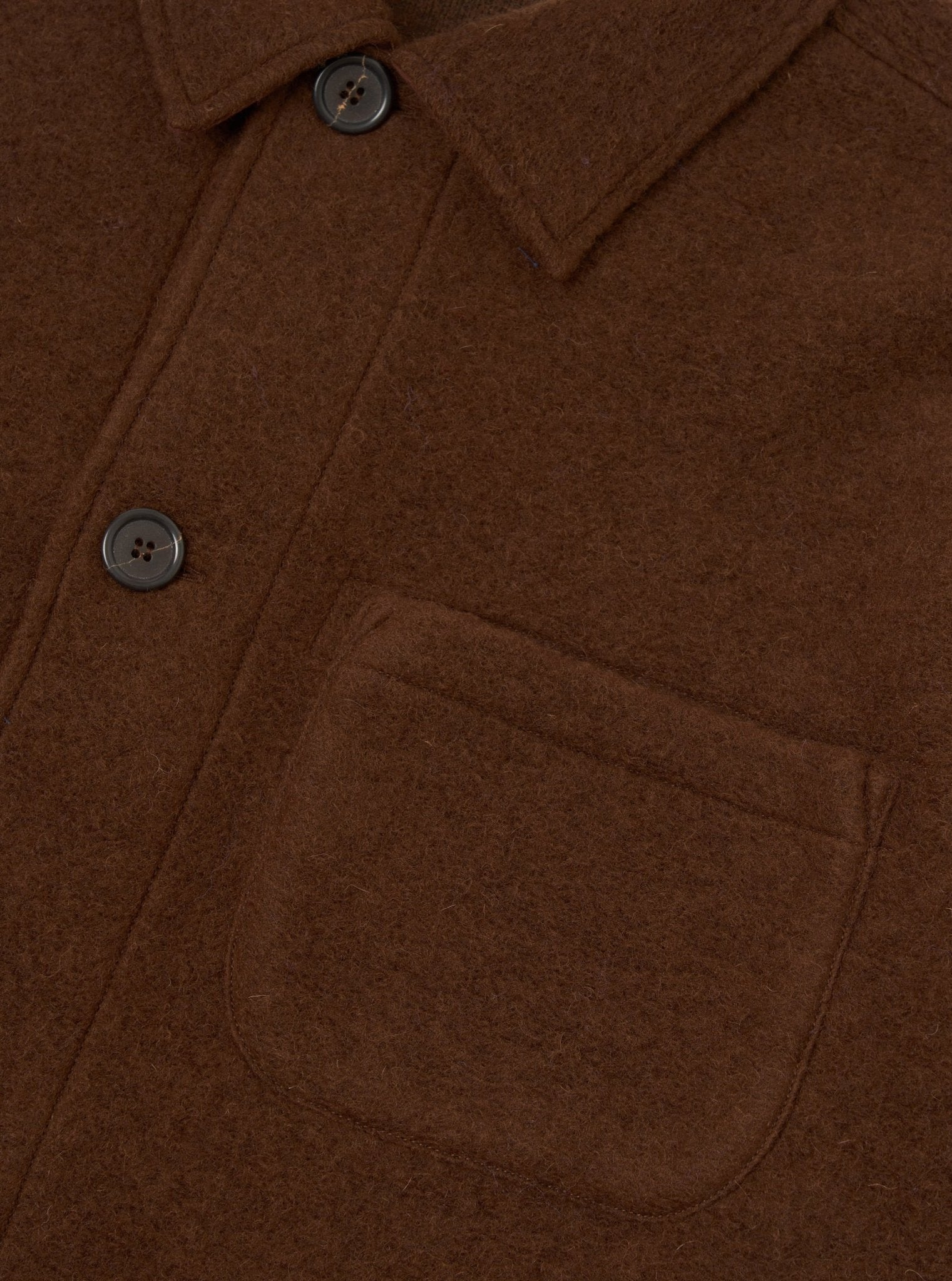 Universal Works Wool Fleece Field Jacket Cacao - Steranko Clothing Manchester