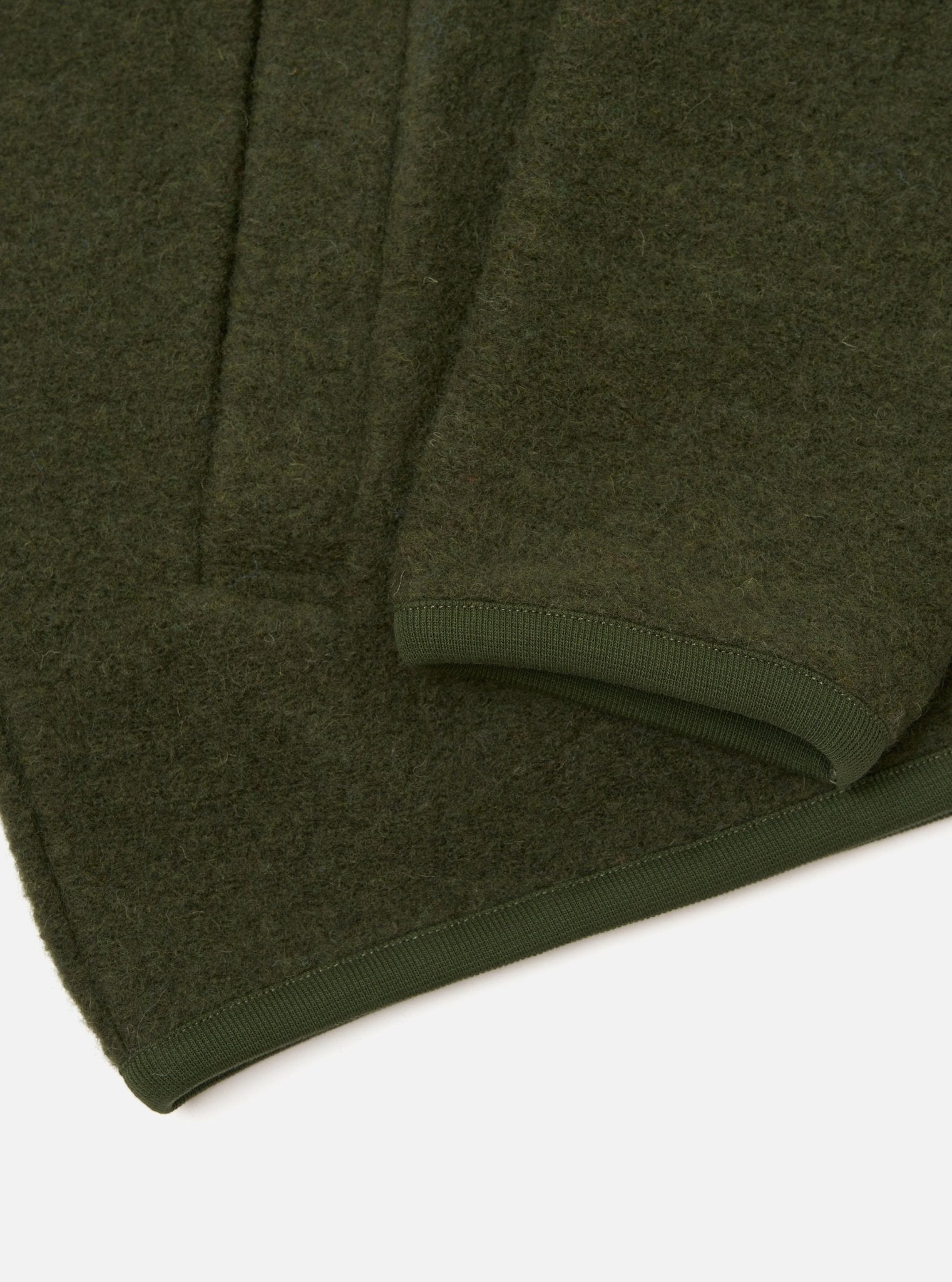 Universal Works Wool Fleece Zip Bomber Olive - Steranko Clothing Manchester