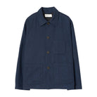 Universal Works Wool Herringbone Ives Jacket Navy - Steranko Clothing Manchester