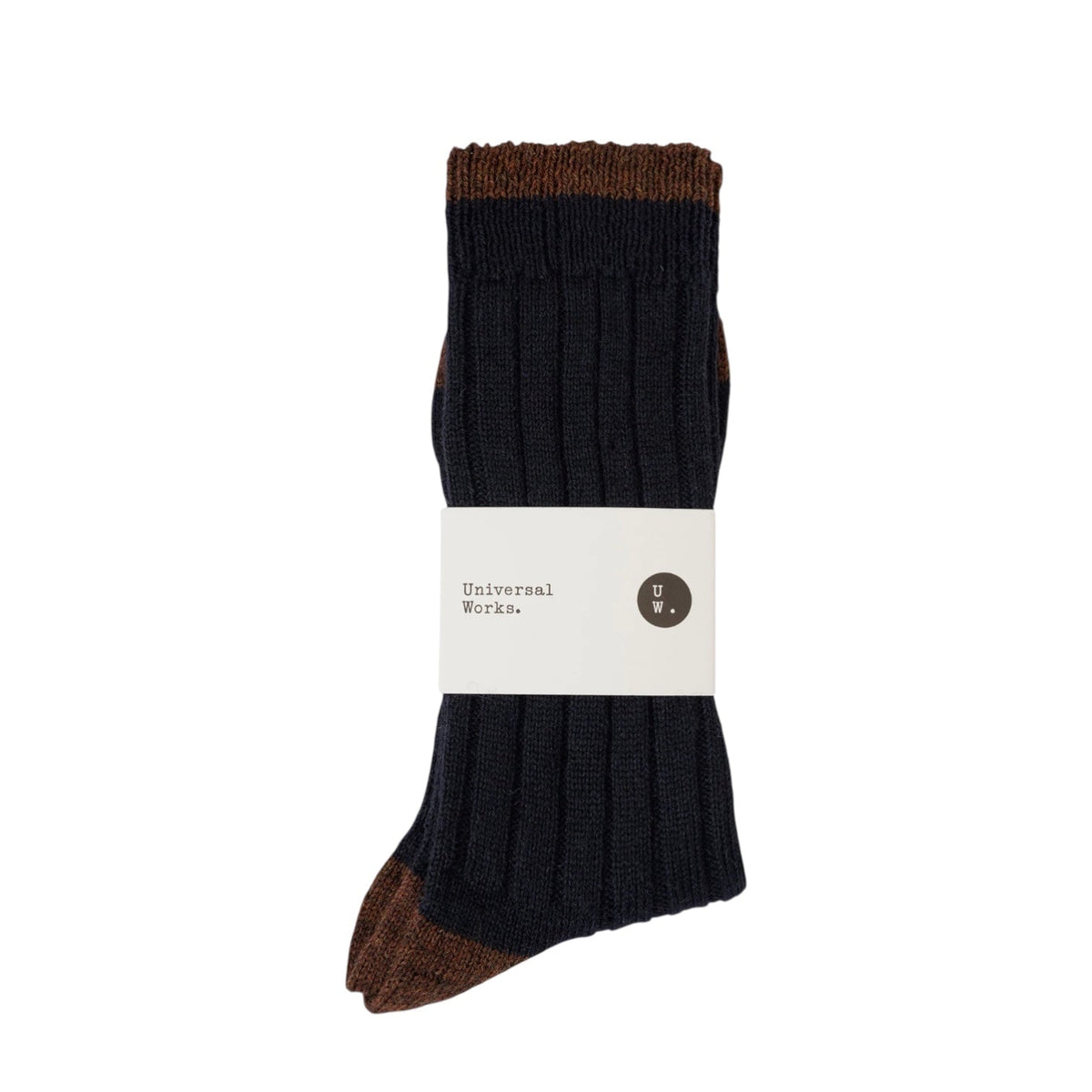 Universal Works Wool Hike Sock Navy - Steranko Clothing Manchester