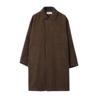 Universal Works Wool Tweed Mix Stan Coat Navy/Brown - Steranko Clothing Manchester
