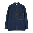 Universal Works Work Denim Fatigue Shirt Indigo - Steranko Clothing Manchester