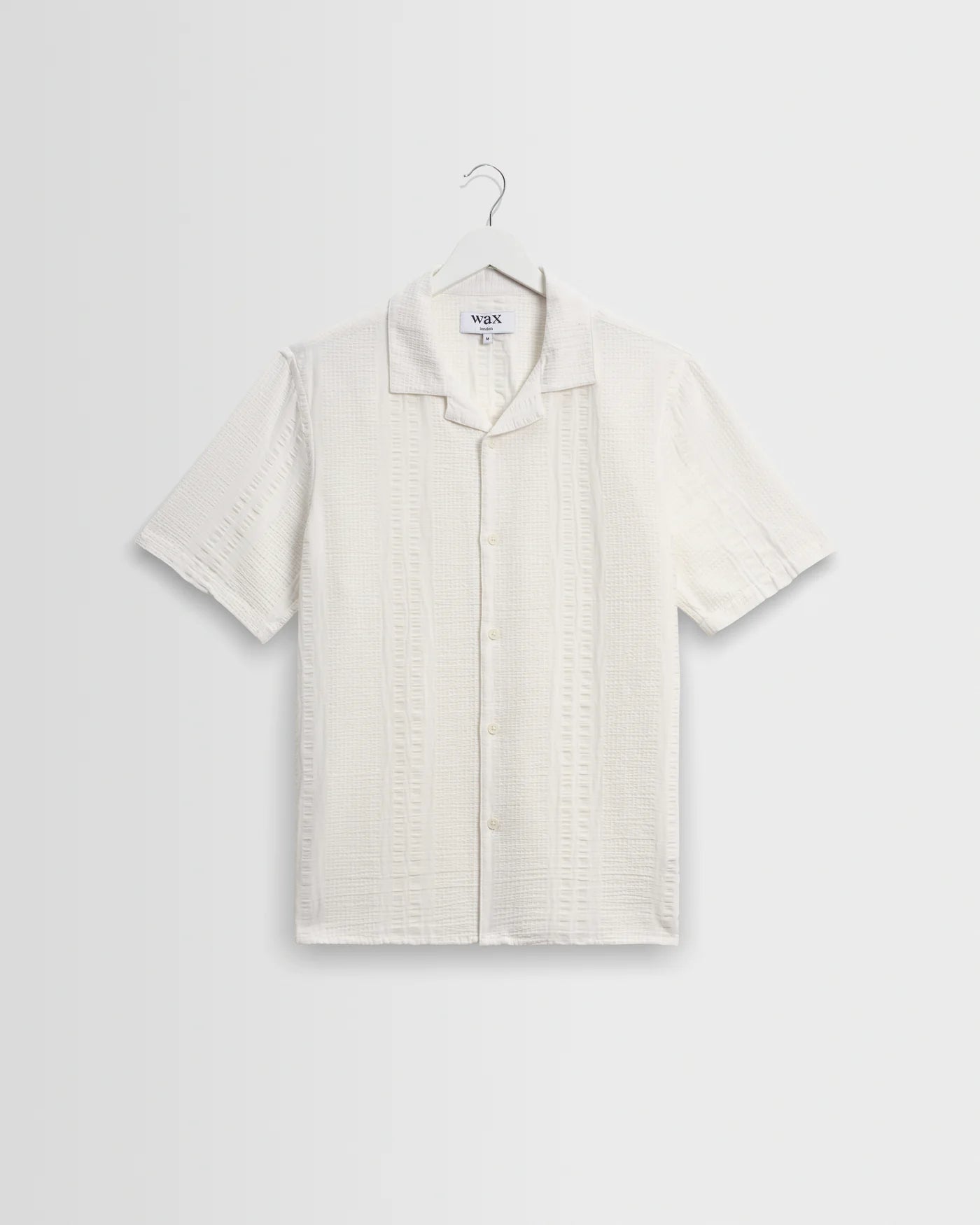 Wax Didcot Double Weave Seersucker Ecru - Steranko Clothing Manchester
