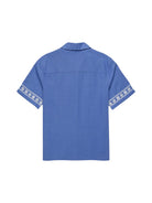 Wax Didcot Shirt Placement Border Blue - Steranko Clothing Manchester